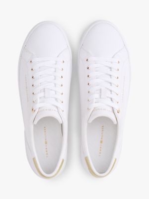 Женские кроссовки Tommy Hilfiger Metallic Accent Canvas, цвет: Белый — фото 3