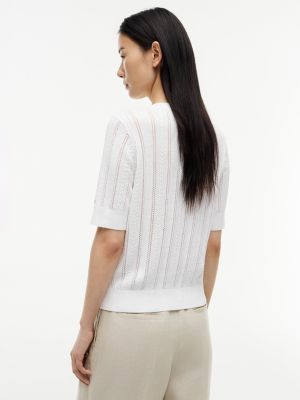 Женские кардиганы Tommy Hilfiger Short-Sleeve Mixed-Knit Cardigan — фото 4