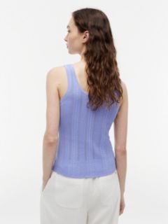 Mixed-Knit Tank Top — Thunder Lilac 4