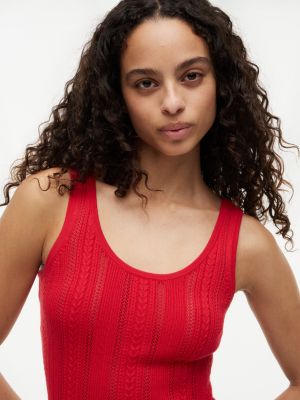 Mixed-Knit Tank Top | Tommy Hilfiger