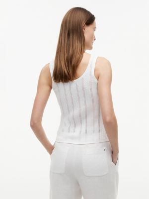 Женские свитеры Tommy Hilfiger Mixed-Knit Tank Top — фото 4