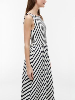 Tommy Hilfiger Striped Shirred Crepe Midi Dress — фото 3
