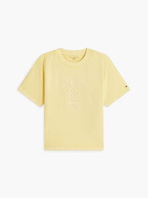 Женские футболки Tommy Hilfiger Crest Logo Garment-Dyed Boxy T-Shirt — фото 5