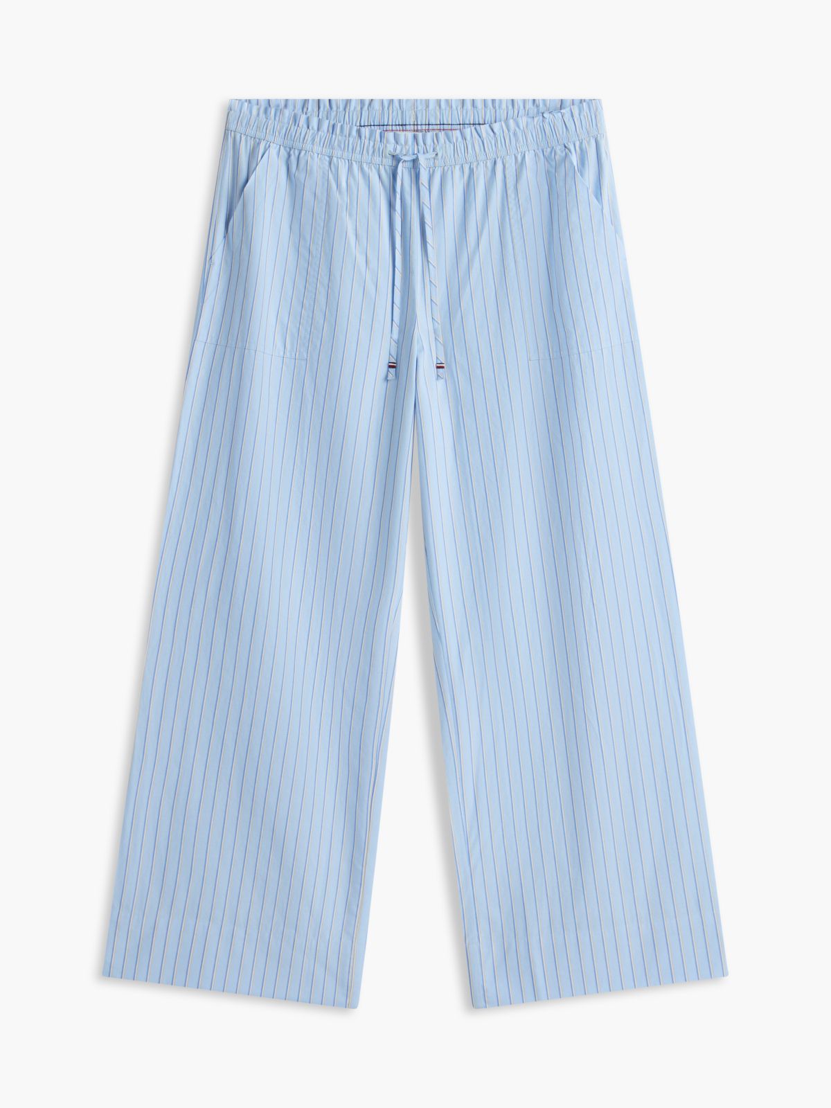 Striped Poplin Pull-On Pant — Vessel Blue