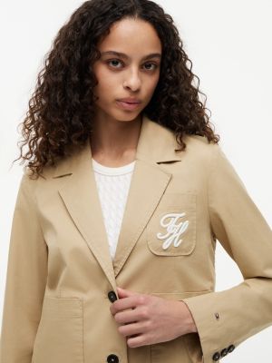 Женские пиджаки Tommy Hilfiger Script Monogram Stretch Twill Blazer — фото 3