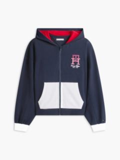 Stars & Stripes Colorblock Zip Hoodie — Navy Blue 5
