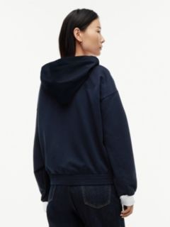 Stars & Stripes Colorblock Zip Hoodie — Navy Blue 4