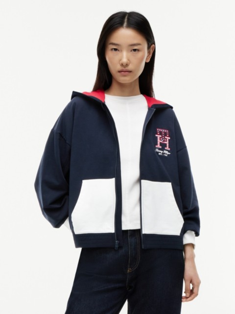 Женские худи Tommy Hilfiger Stars & Stripes Colorblock Zip