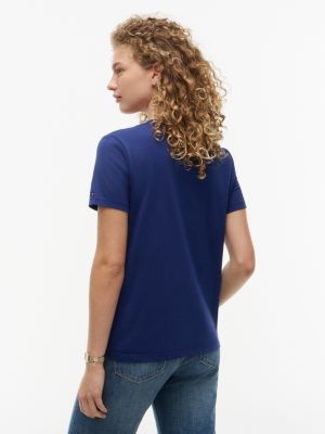 Женские футболки Tommy Hilfiger Foiled Script Logo T-Shirt — фото 4