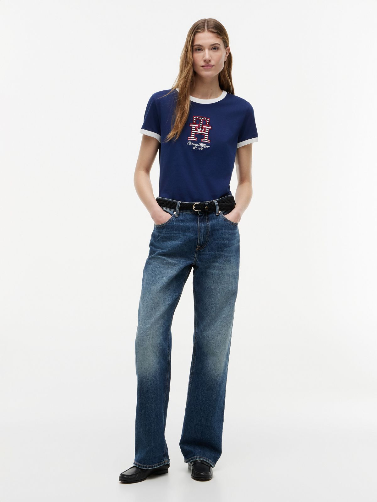 Monogram T-Shirt — Preppy Navy