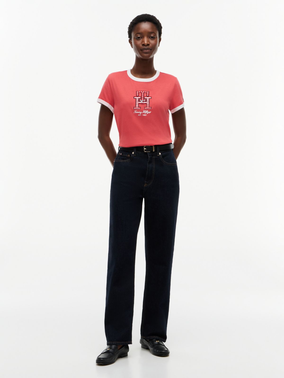 Monogram T-Shirt — Vintage Red