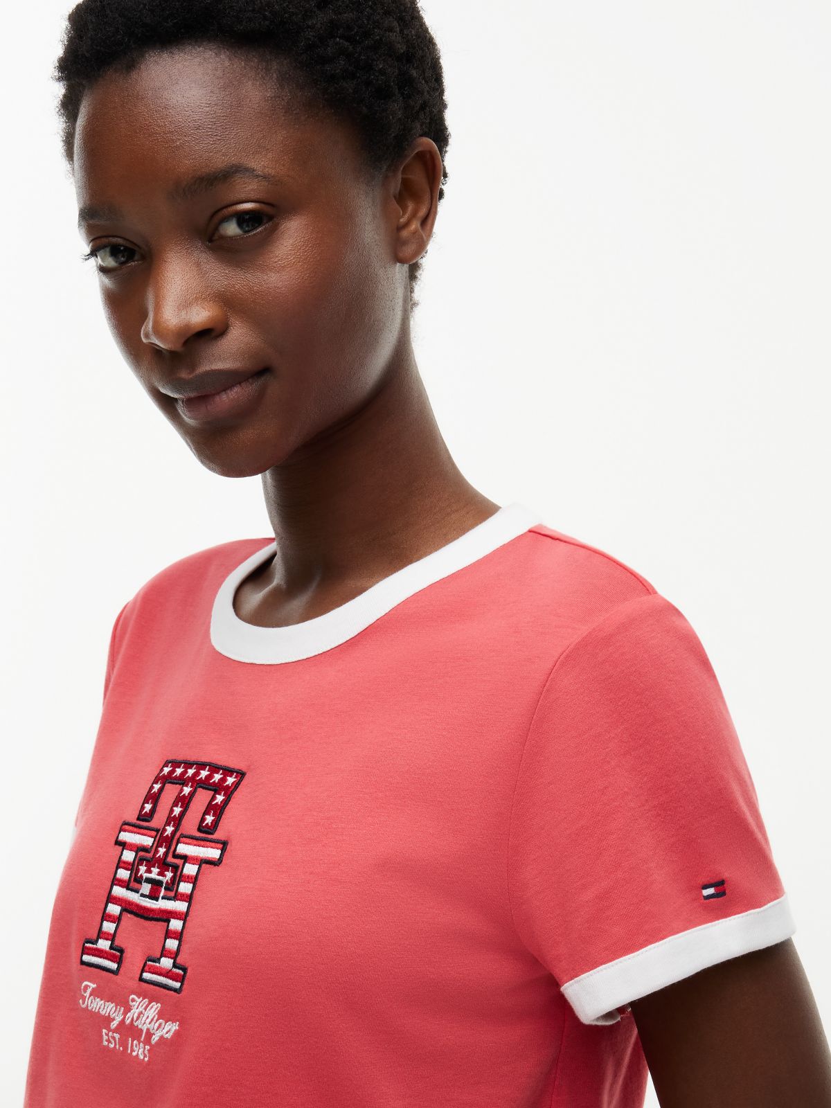 Monogram T-Shirt — Vintage Red