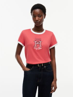 Monogram T-Shirt, Vintage Red
