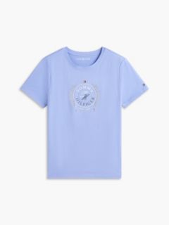Foiled Laurel Leaf Logo T-Shirt — Thunder Lilac 5
