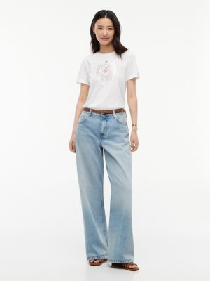 Женские футболки Tommy Hilfiger Foiled Laurel Leaf Logo T-Shirt — фото 2