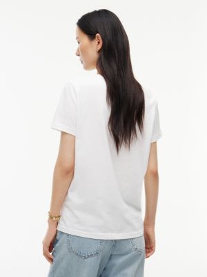 Женские футболки Tommy Hilfiger Foiled Laurel Leaf Logo T-Shirt — фото 4