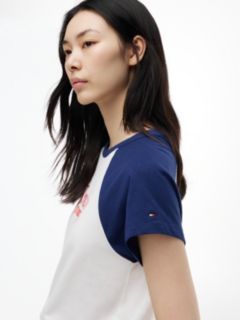 Varsity Logo Raglan T-Shirt — Preppy Navy 3