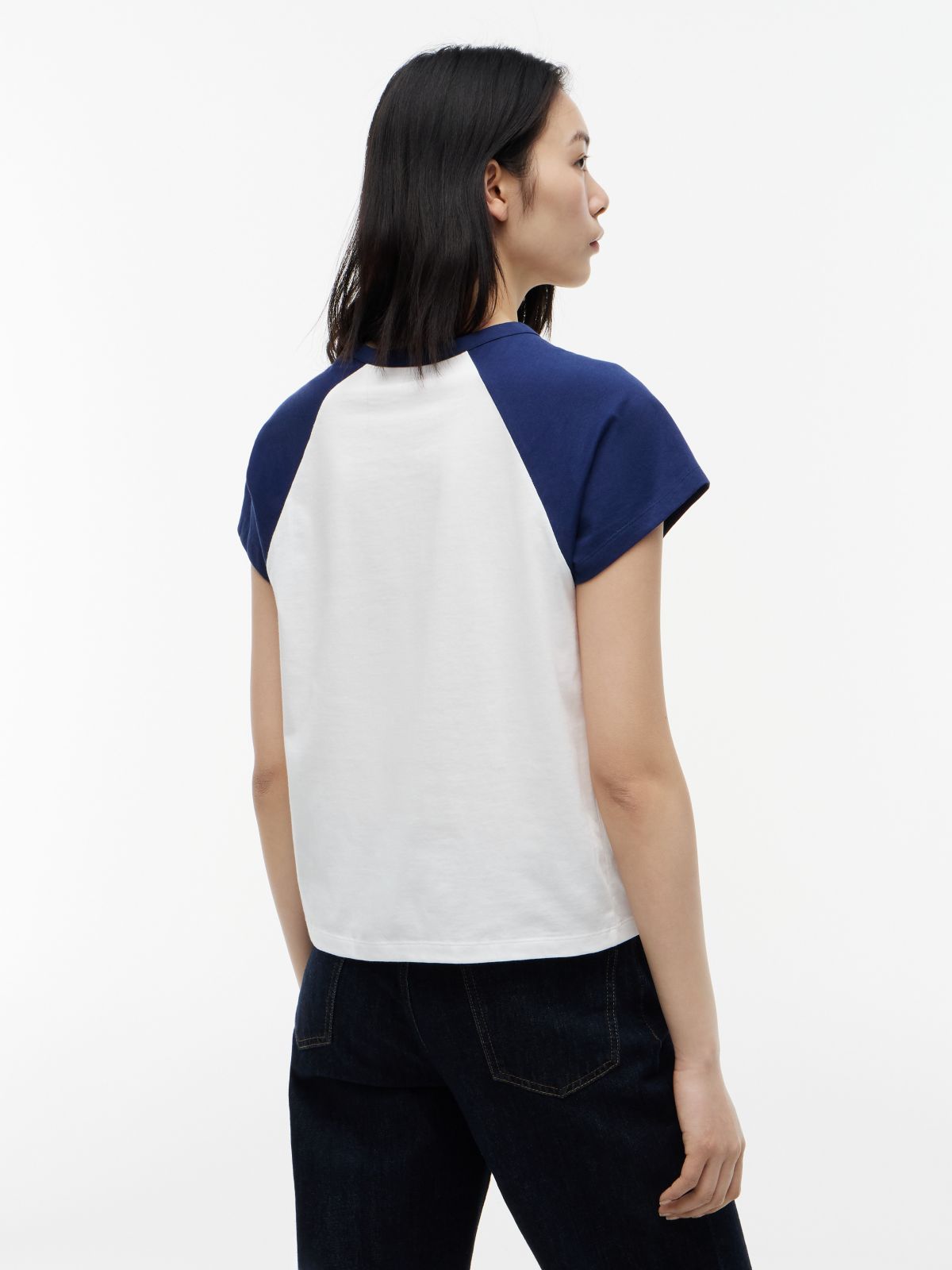 Varsity Logo Raglan T-Shirt — Preppy Navy