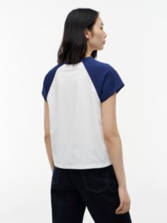 Varsity Logo Raglan T-Shirt — Preppy Navy 4