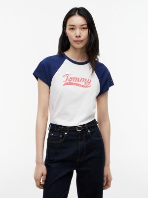 Varsity Logo Raglan T-Shirt, Preppy Navy