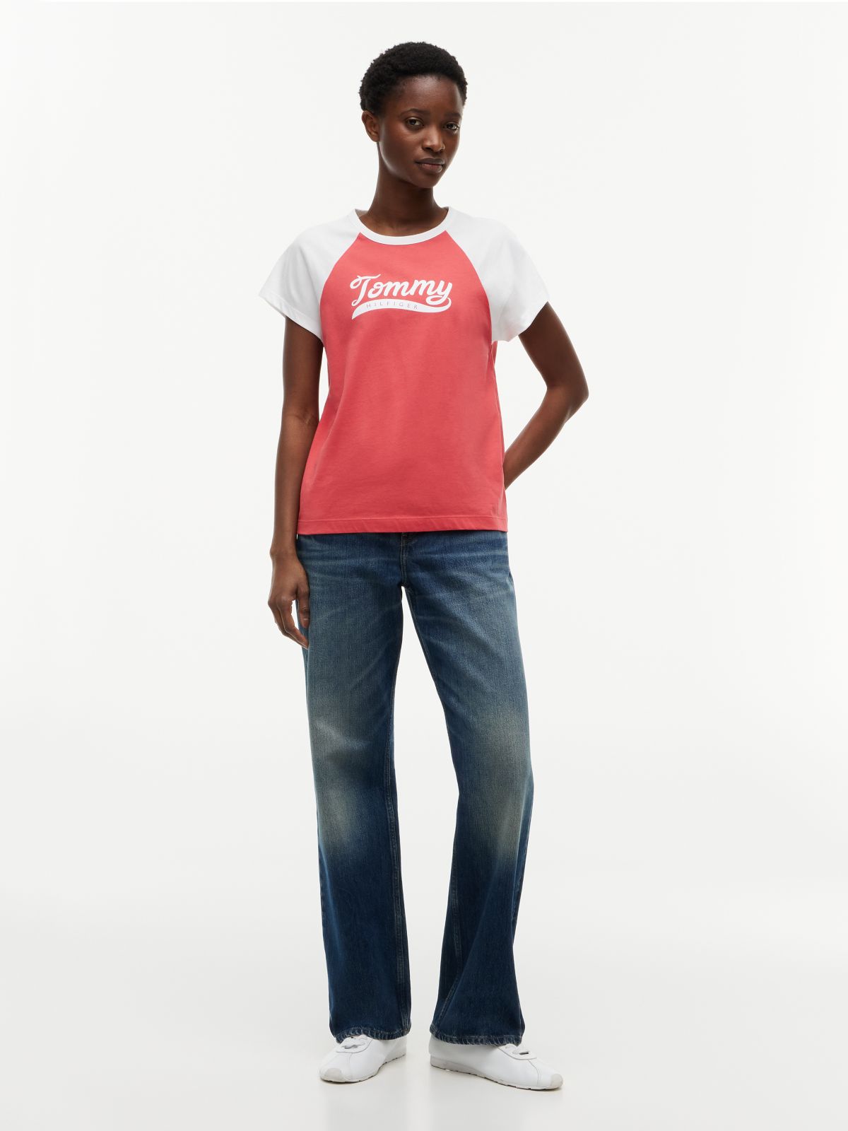 Varsity Logo Raglan T-Shirt — Vintage Red