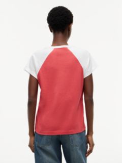 Varsity Logo Raglan T-Shirt — Vintage Red 4