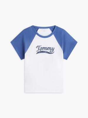 Женские футболки Tommy Hilfiger Varsity Logo Raglan T-Shirt — фото 5