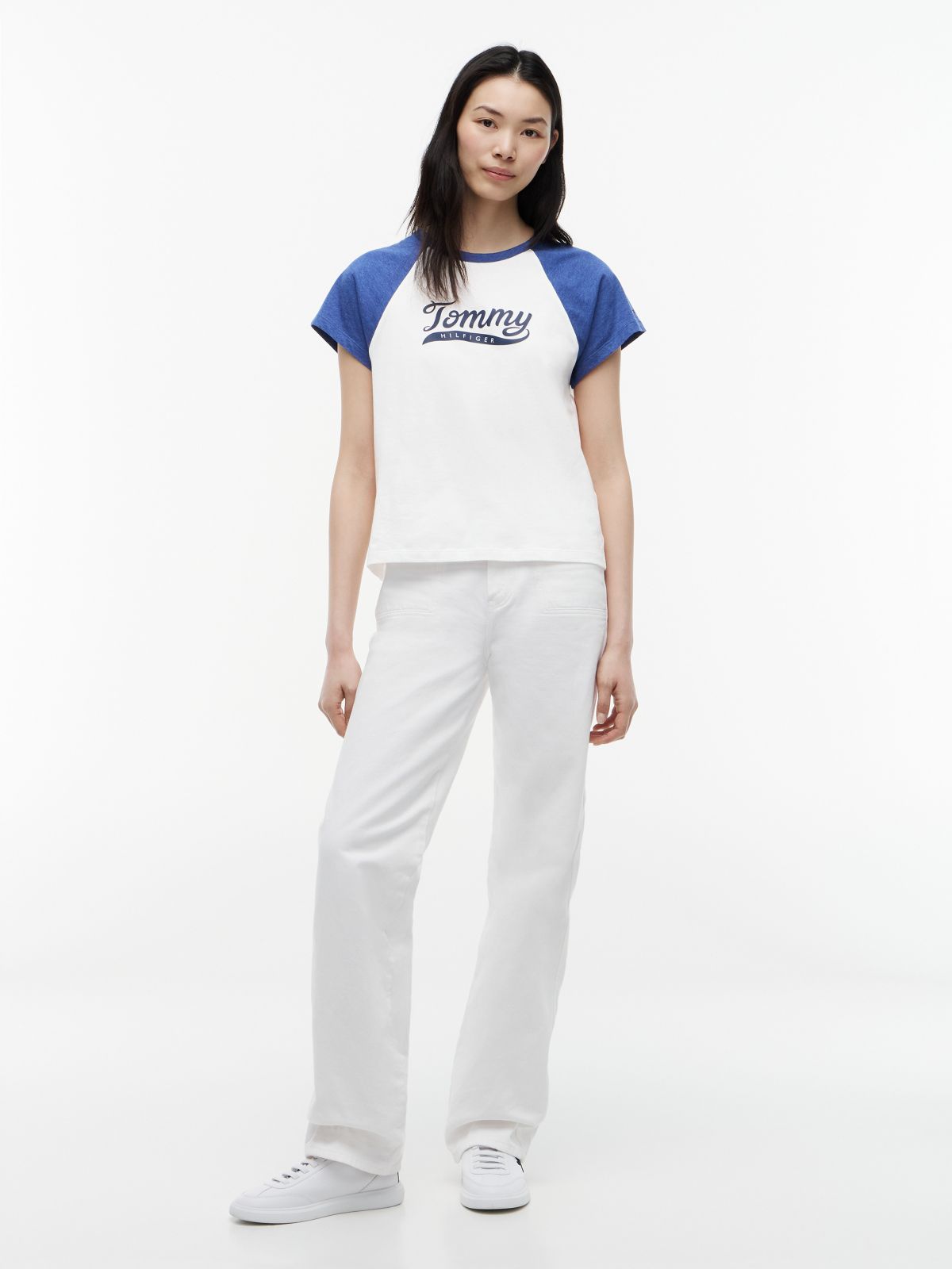 Varsity Logo Raglan T-Shirt — Ecru