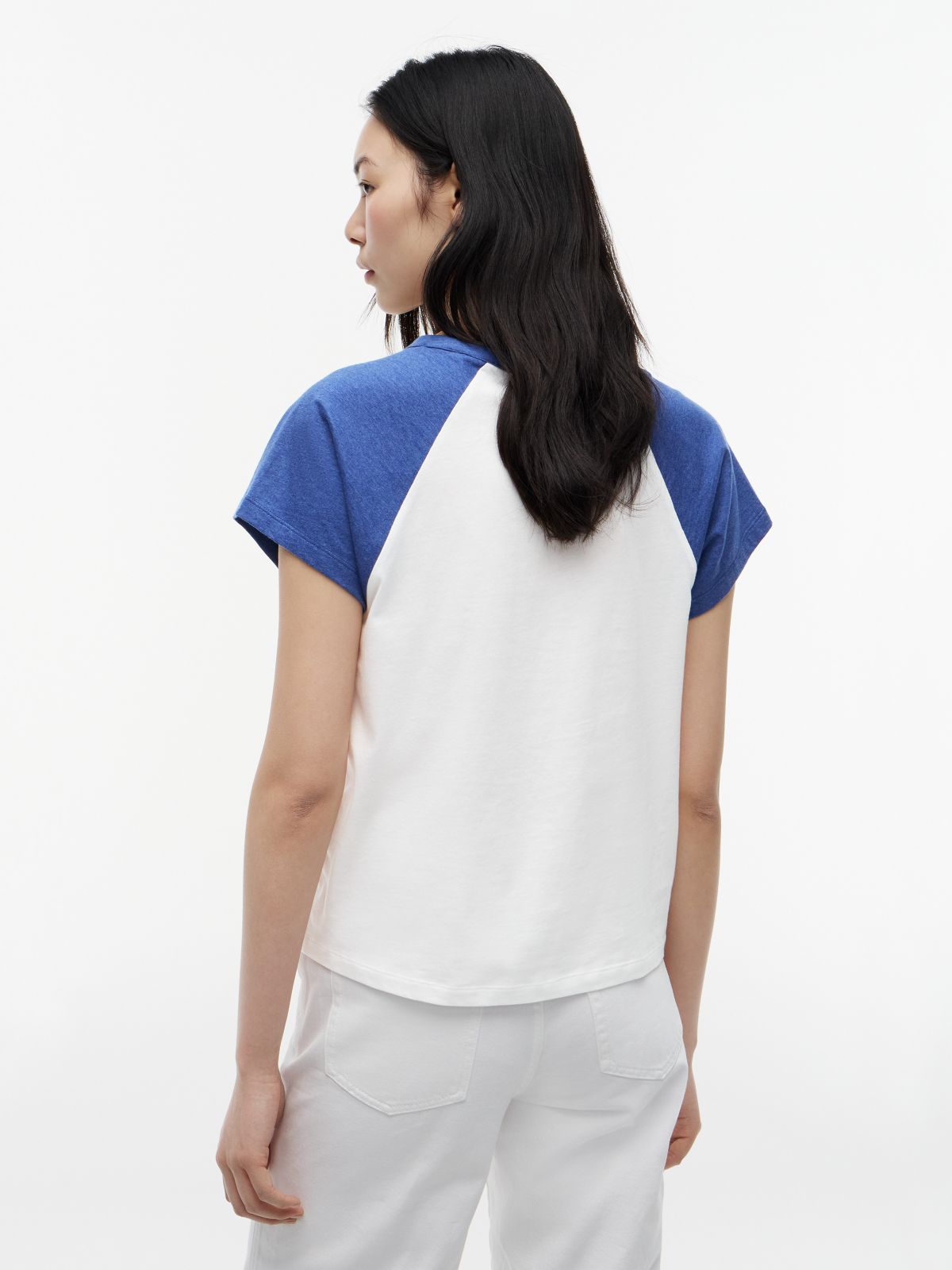 Varsity Logo Raglan T-Shirt — Ecru