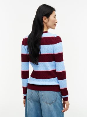 Женские свитеры Tommy Hilfiger Rugby Stripe Cable Knit Sweater — фото 4
