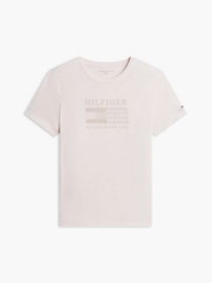 Tonal Flag Logo T-Shirt — Beige Heather 5