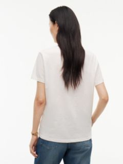 Tonal Flag Logo T-Shirt — Beige Heather 4