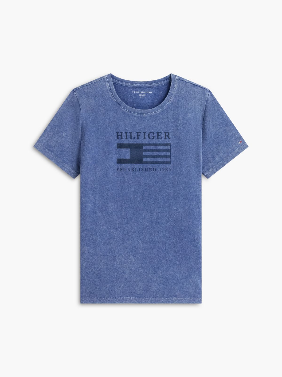 Tonal Flag Logo T-Shirt — Blue Ink