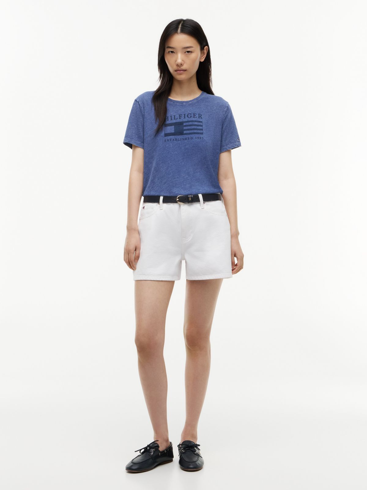 Tonal Flag Logo T-Shirt — Blue Ink