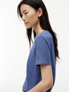 Tonal Flag Logo T-Shirt — Blue Ink 3
