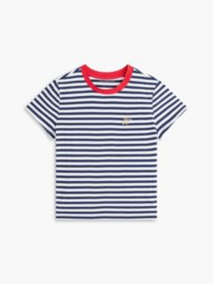 Script Monogram Striped T-Shirt — Preppy Navy 5
