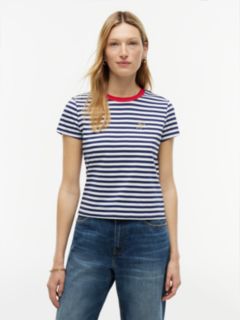 Script Monogram Striped T-Shirt — Preppy Navy 1