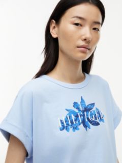 Floral Hilfiger Logo T-Shirt — Sweet Blue 3