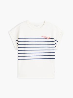 Женские футболки Tommy Hilfiger Floral Hilfiger Logo T-Shirt — фото 5