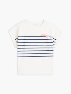 Floral Hilfiger Logo T-Shirt — Ivory Silk 5