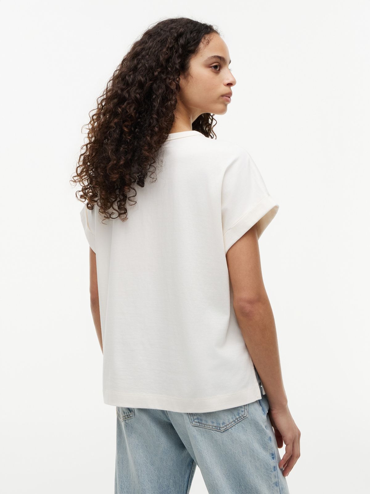 Floral Hilfiger Logo T-Shirt — Ivory Silk