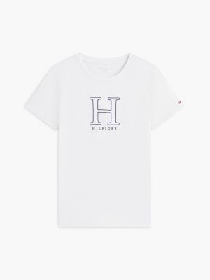 Женские футболки Tommy Hilfiger Floral H-Logo T-Shirt — фото 5