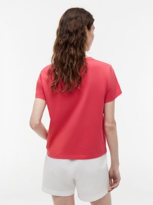Женские футболки Tommy Hilfiger Gingham Script Monogram T-Shirt — фото 4