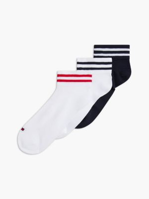 Sport Quarter-Top Sock 3-Pack, Lucent White Multi
