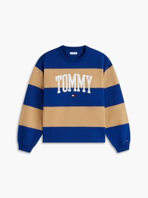 Женские худи Tommy Hilfiger Varsity Logo Rugby Stripe Sweatshirt — фото 5