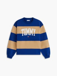 Varsity Logo Rugby Stripe Sweatshirt — Anchor Blue 5
