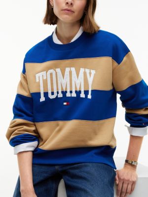 Женские худи Tommy Hilfiger Varsity Logo Rugby Stripe Sweatshirt — фото 3