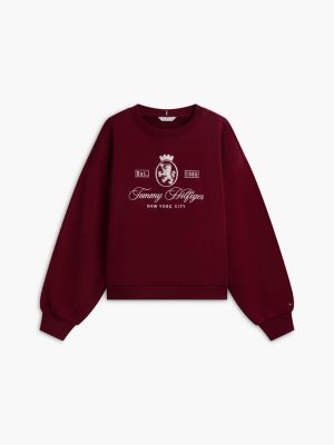 Женские худи Tommy Hilfiger Relaxed Fit Crest Logo Sweatshirt — фото 5