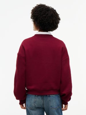 Женские худи Tommy Hilfiger Relaxed Fit Crest Logo Sweatshirt — фото 4