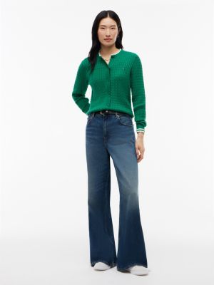 Женские кардиганы Tommy Hilfiger Tipped Cable Knit Cardigan — фото 2